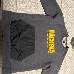 Nike Gray Sweatshirt with Yellow Packers Logo